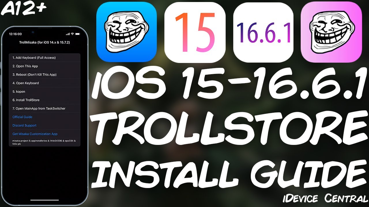 How to Install TrollStore 2 QUICK AND EASY On iOS 14.0-iOS 16.6.1 with TrollInstallerX!