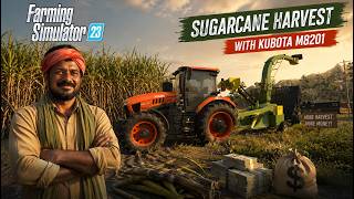 Massive Sugarcane Harvest with Kubota M8 | Farming Simulator 23 Mobile Gameplay
