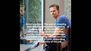 How much does it cost to clean all windows in a house?