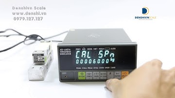 Hướng dẫn calibration indicator AD4401A