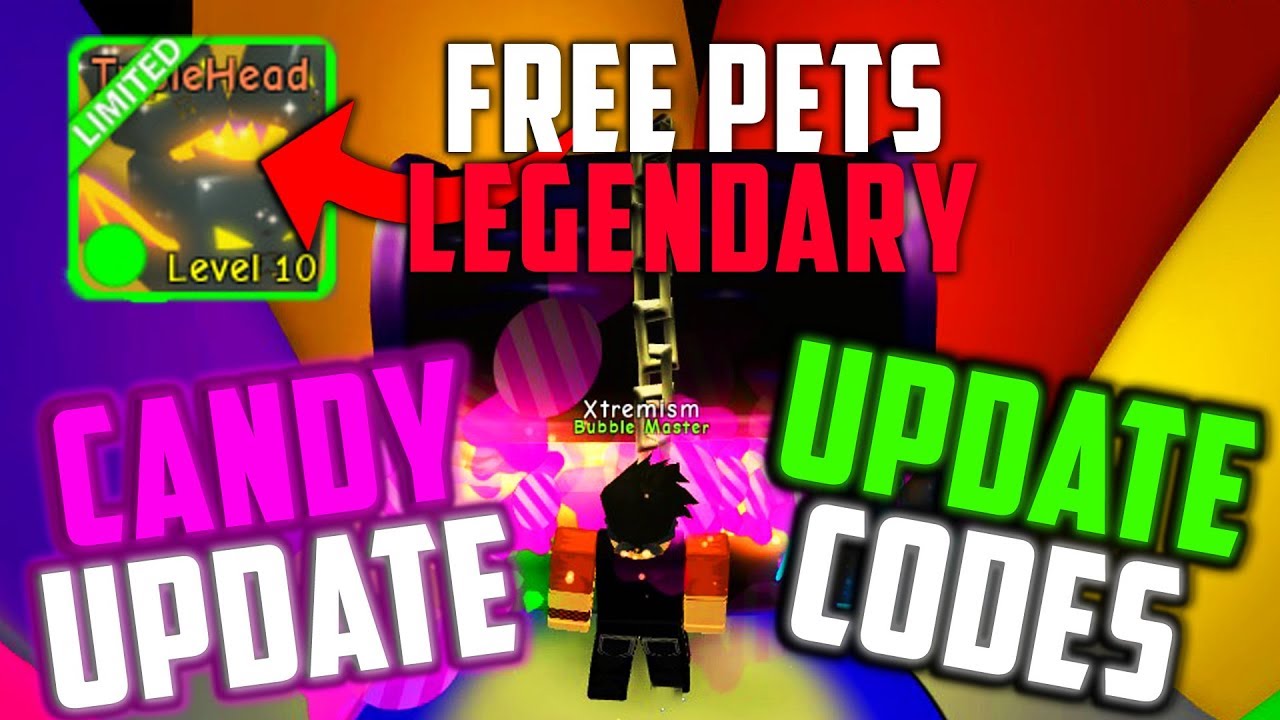 CANDYLAND UPDATE MYTHICAL CODES IN ROBLOX BUBBLEGUM SIMULATOR - YouTube