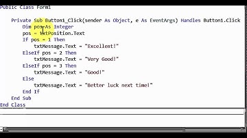 Visual Basic - Converting an If Condition to Select Case - Example 1