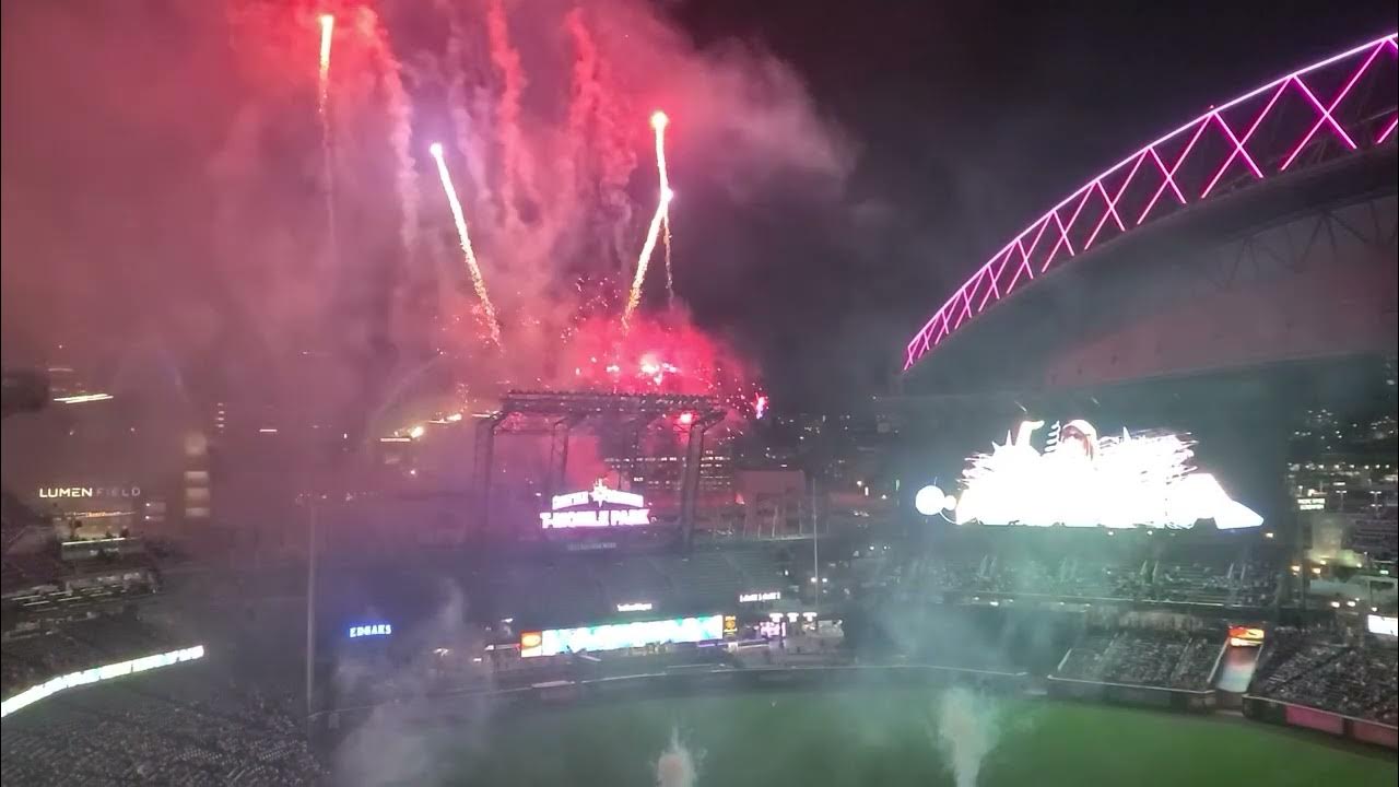 Seattle Mariners fireworks show!! YouTube