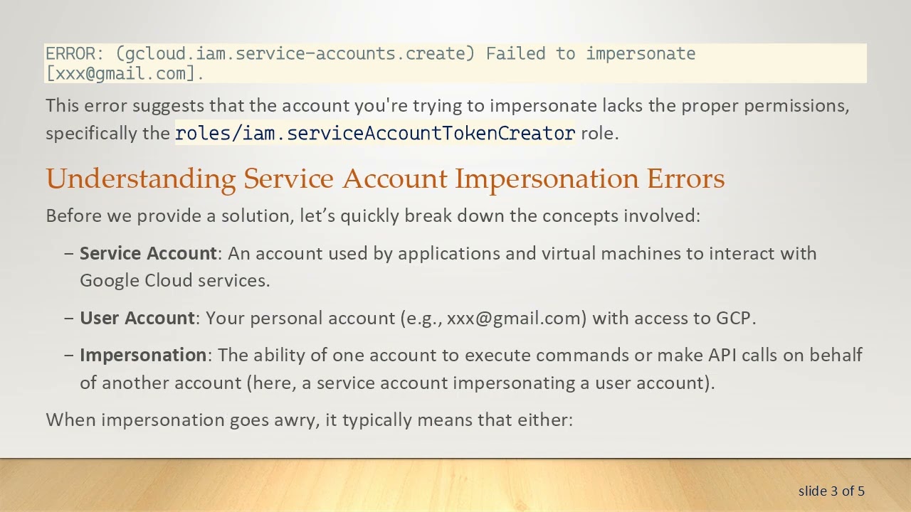 Solving the gcloud Service Account Impersonation Issue on Google Cloud Platform