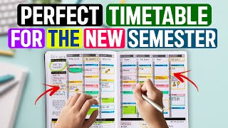 TOPPERS TIMETABLE for the NEW SEMESTER| Best Time Table for Students🔥| Secret of every Topper🤯
