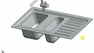 # Design of kitchen sink in Solidwork #
