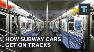 How subway cars get loaded onto the tracks