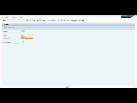 Unlock user and Reset password in SAP