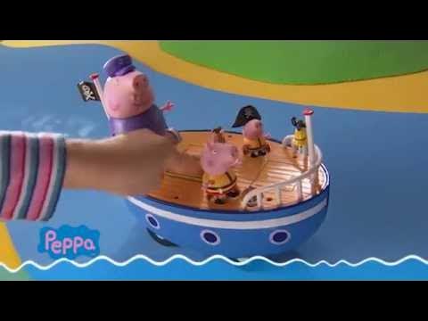 Peppa Pig en vacances : Bateau hors-bord et figurines Giochi Preziosi en  multicolore