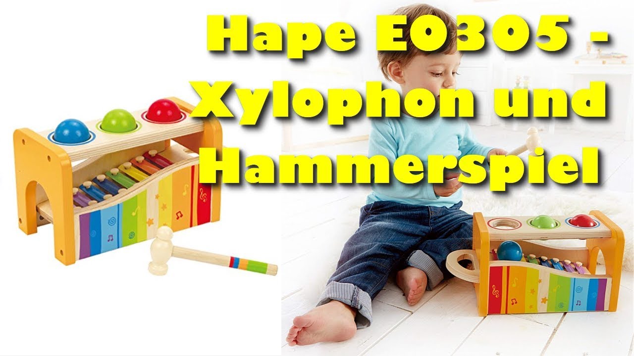 Hape E0305 Xylophon und Hammerspiel