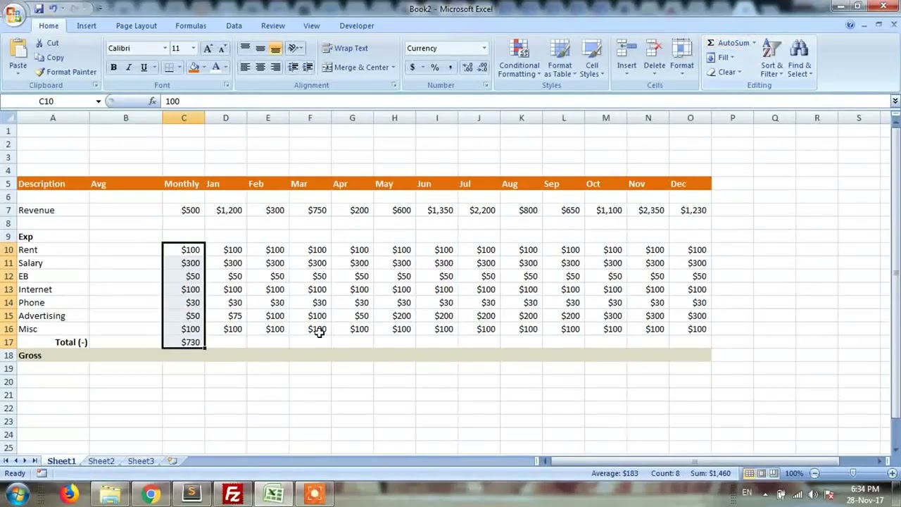 using excel for business