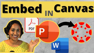 Hoe je een PPT in Canvas insluit