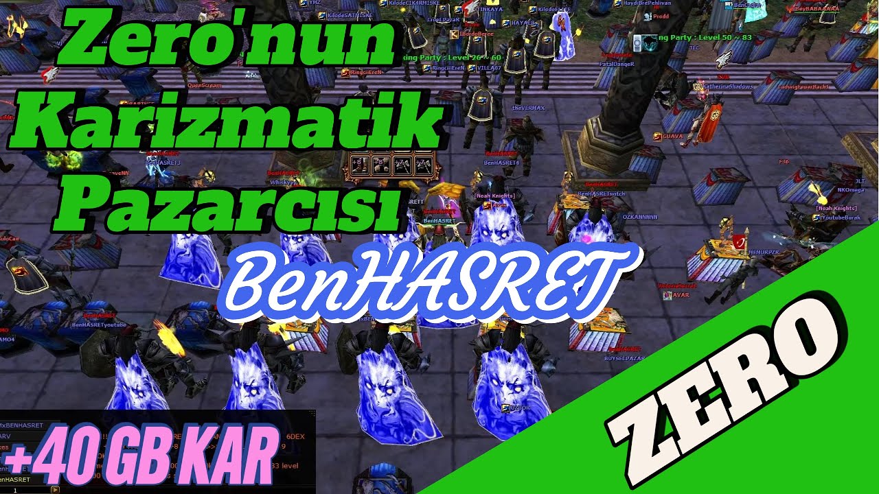 458 GB LİK İTEM SATTIK - Yan Charlar Tehlike - Knight Online Zero Pazar - Bölüm #27 - 4K Ultra HD