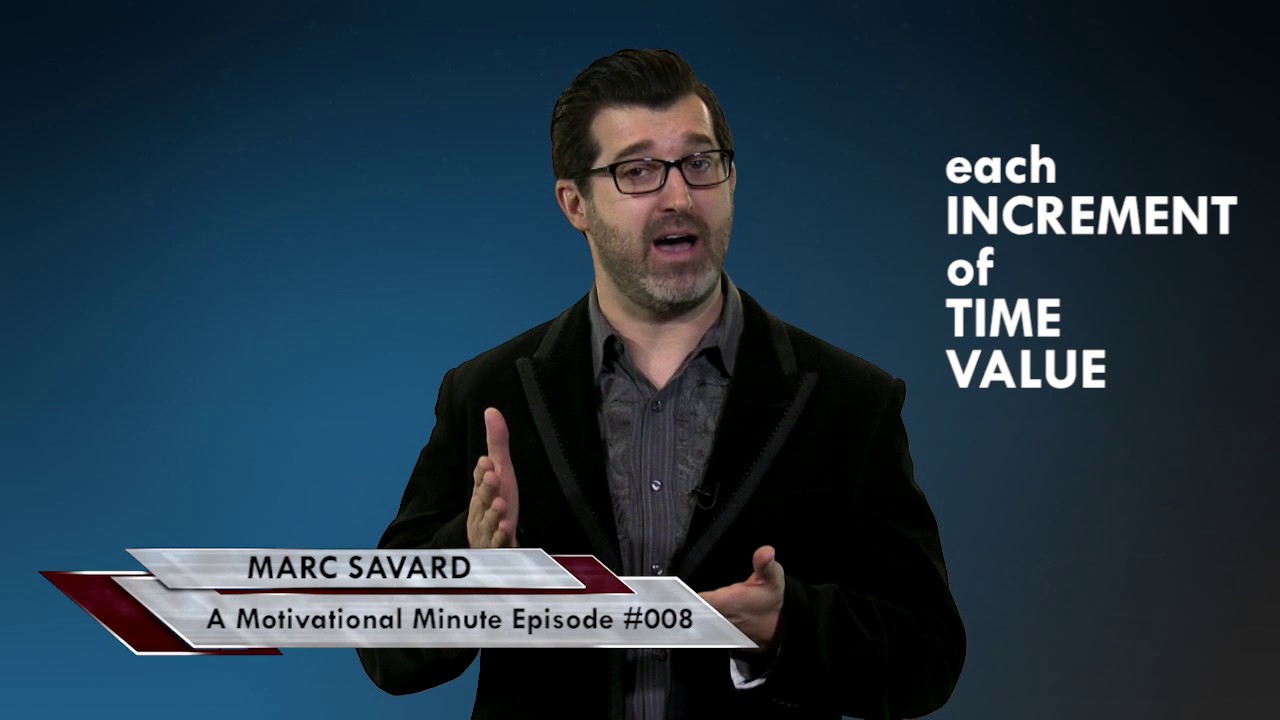 video series for small groups (Perception of Time) Episode 008 A Motivational Video Minute w Marc Savard