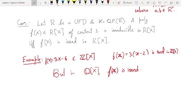 BMath Algebra III: Rings and modules - Lecture 21