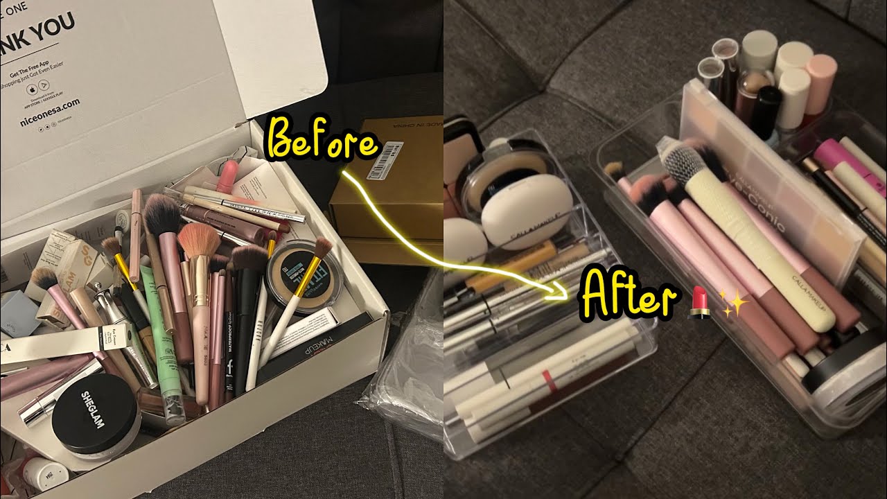  انبوكسينق + ترتيب الميكب• Unboxing 🪄❣