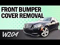 Mercedes-Benz W204 C-Class Front Bumper Cover Removal