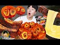 ASMR MUKBANG 우족찜 & 우대갈비 & 불닭볶음면 FIRE Noodle & SPICY BRAISED BEEF FEET & BEEF RIBS EATING SOUND!