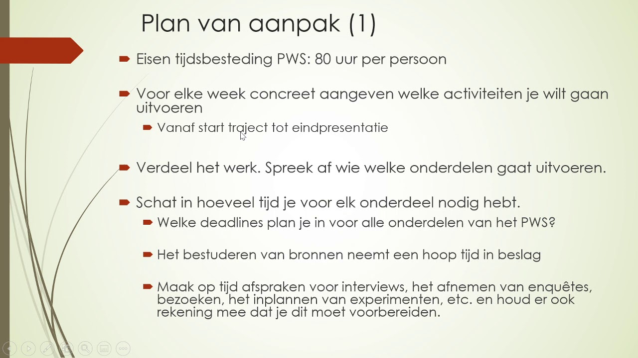 Instructievideo Plan van aanpak PWS (CCS Raalte) - YouTube