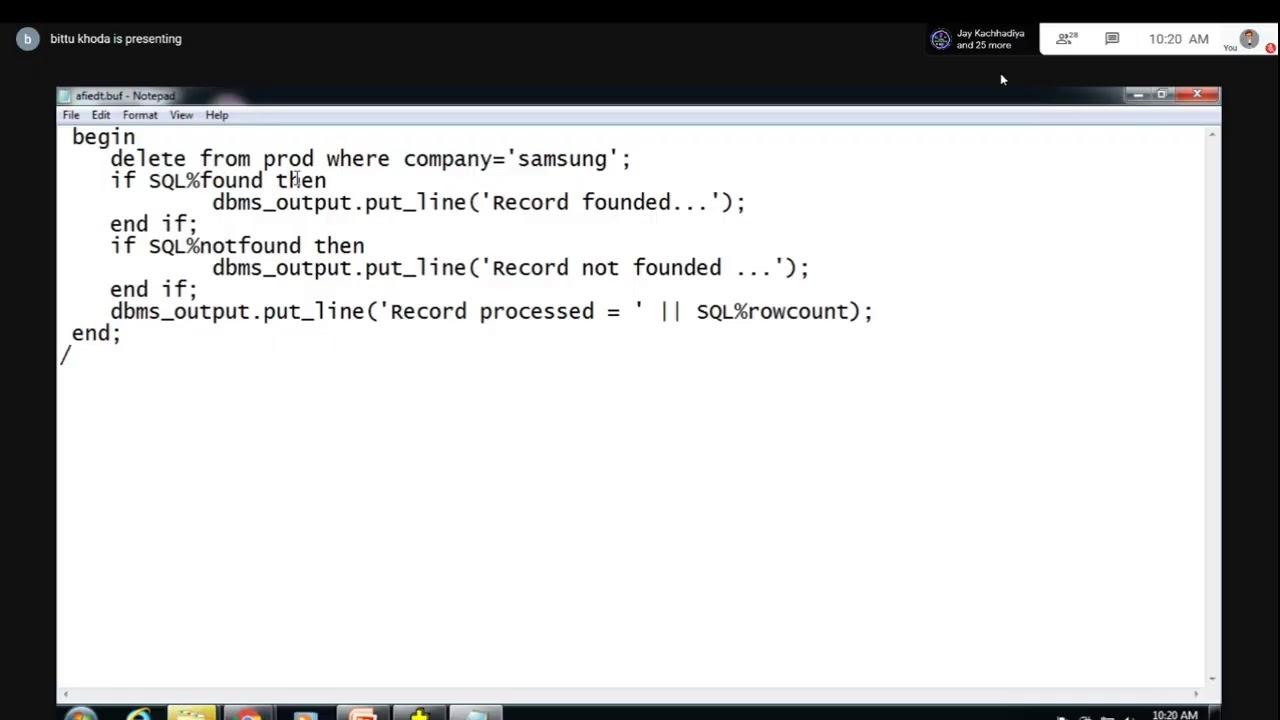 ORACLE|LIVE LECTURE|How to Work Cursor in oracle|Cursor type in oracle|Learn to ORACLE very easy way
