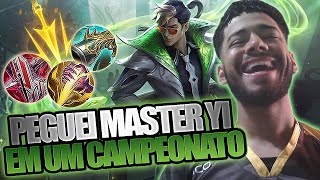 JOGUEI DE MASTER YI EM UMA PARTIDA DE CAMPEONATO E OLHA NO QUE DEU! - LoL Wild Rift