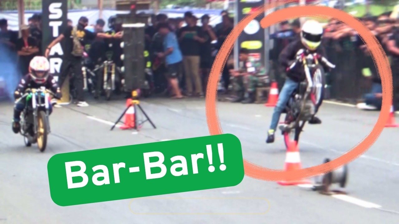 Ngeri! Motor Drag Terbang-terbang di JAVA DRAG CARNIVAL 2026 ...