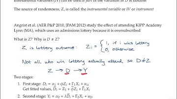 Econometrics topic 10 video 1: Intro to instrumental variables (IV) and 2SLS