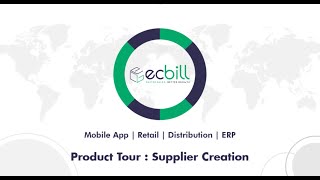 ecBill Software Supplier Creation