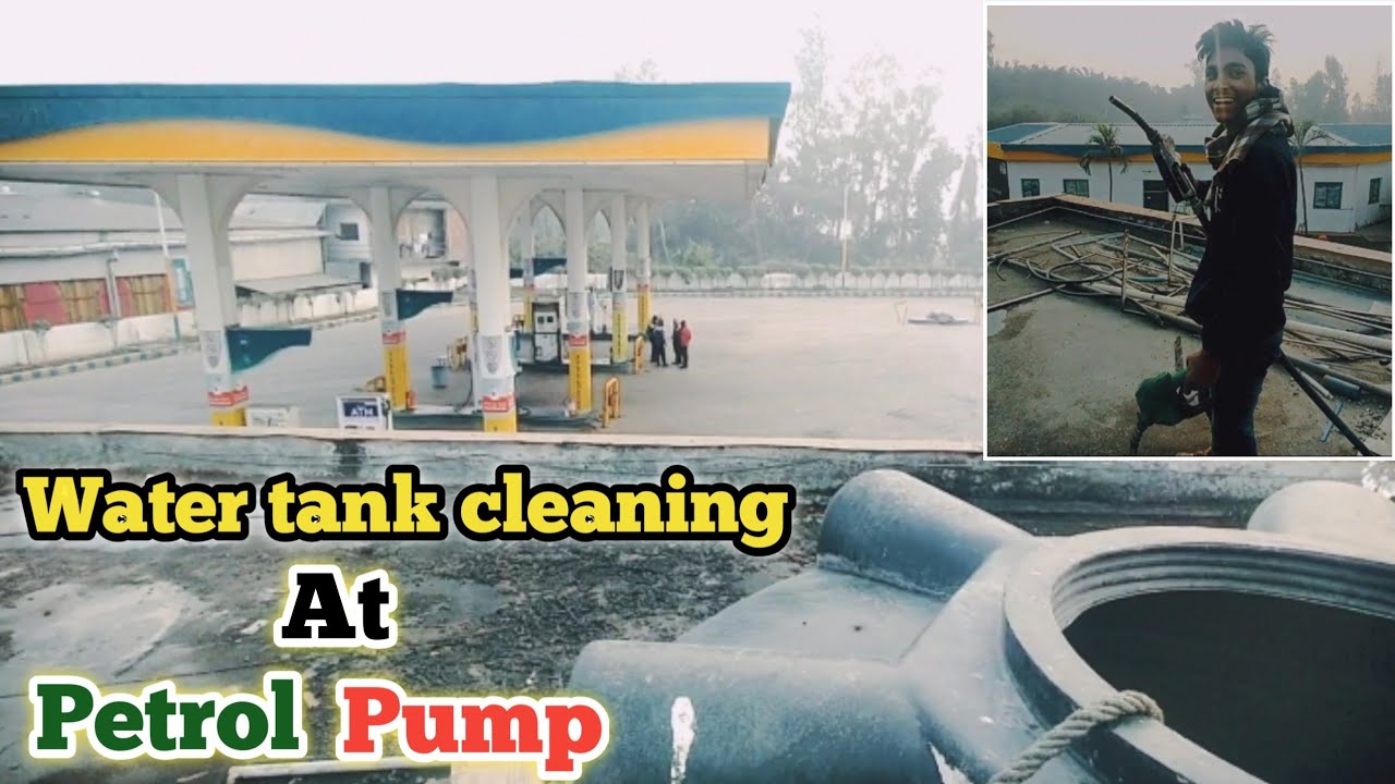 Water tank cleaning by machines in petrol pump / EPURITY INDIA water