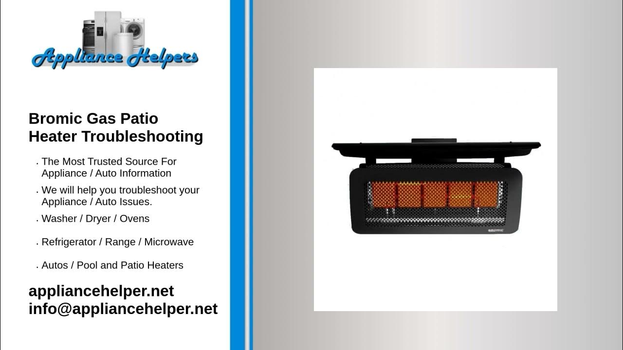 Bromic Gas Patio Heater Troubleshooting YouTube
