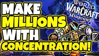 Famous Make MILLIONS With Concentration in Midnight WoW - What I'm Crafting! | WoW Midnight Professions Profile