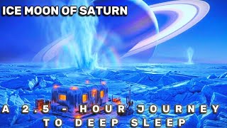 The Ice Harvester's Cabin on Enceladus | 2-Hour Deep Space Sleep Story | Saturn Moon Ambience