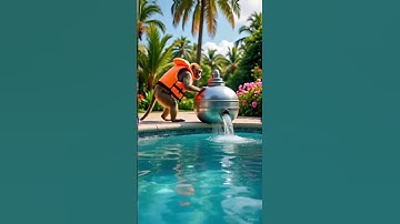 Ai generated animated video | a healthy little baby boy fighting with hen #ai #cute #trendingshorts