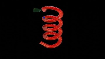 Slide and Rolling Ball | 3D Looping Path | (1 Minute Video) | Blender Animation