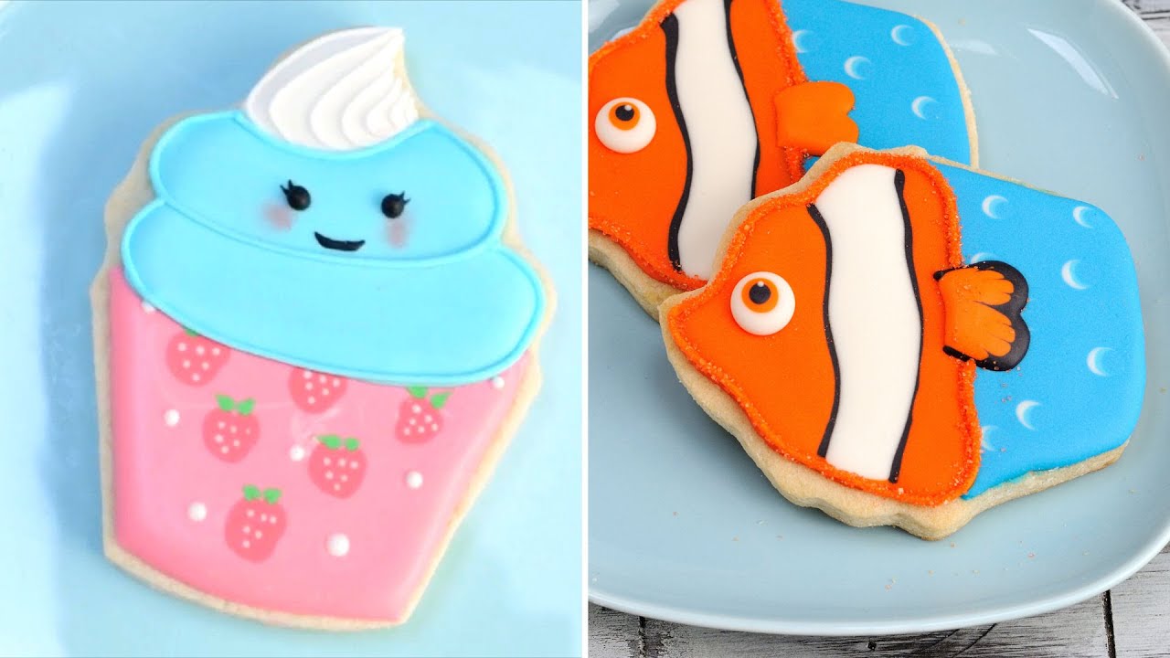 DECORATED CUPCAKE COOKIES IDEAS Compilation YouTube