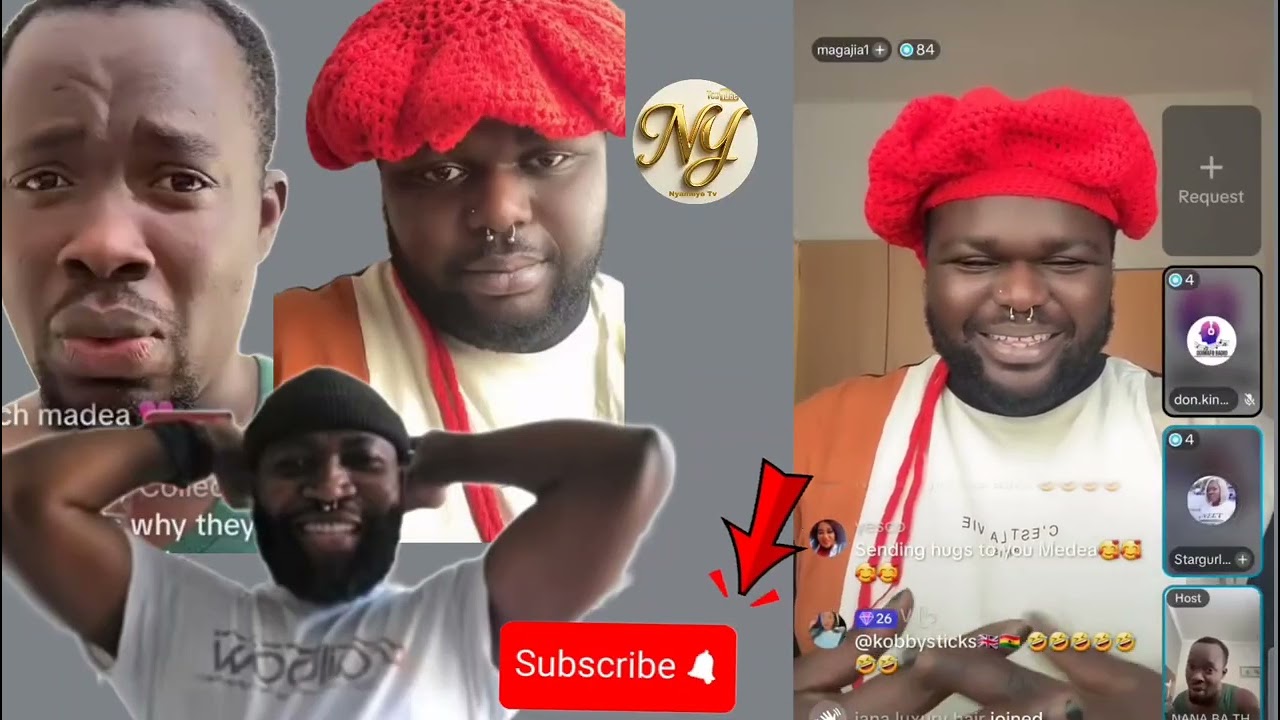 Nana ba, bj,ak and madea was on tiktok live and madea has landed himself in big trouble Because...