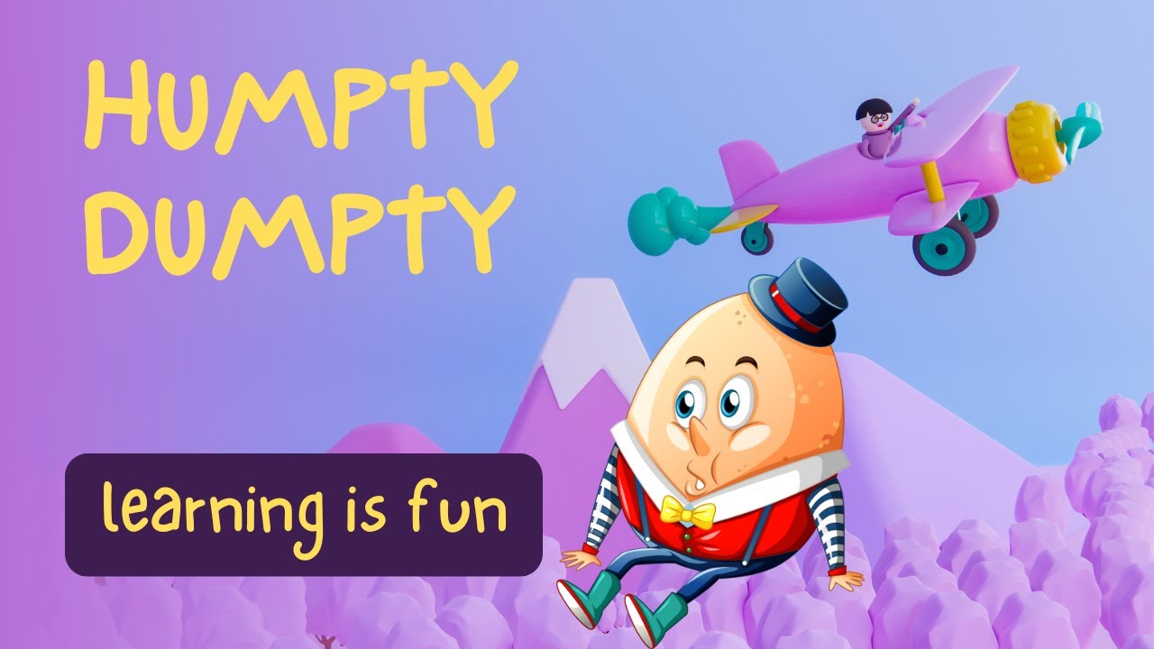 HUMPTY DUMPTY SAT ON A WALL || Nursery Rhymes for Kids || Animation ...