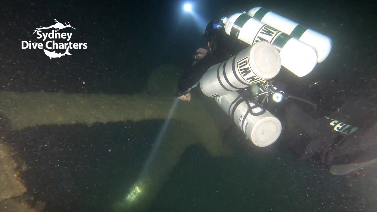 Technical scuba diving Sydney HMAS Pioneer Wreck Part 1 best wreck dive site