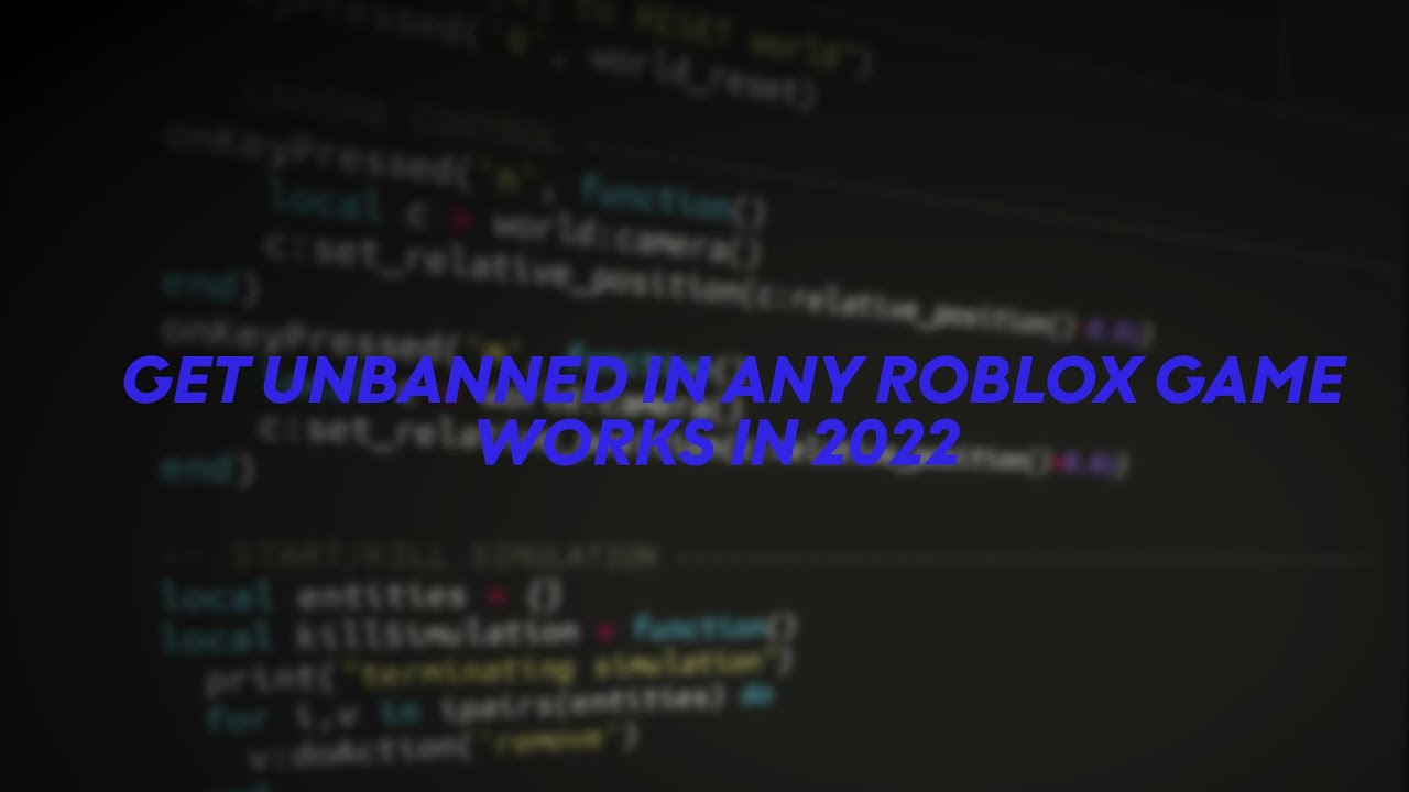 How to Get Unbanned from Roblox: Best ways in 2022 - BrightChamps Blog
