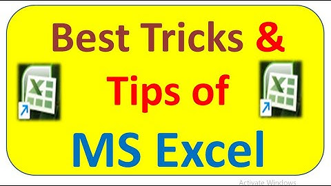 Best Tricks & Tips of Microsoft Excel | MS Excel tricks & Tips