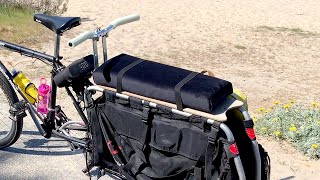 DIY cargo bike seat & handle bars + some extras