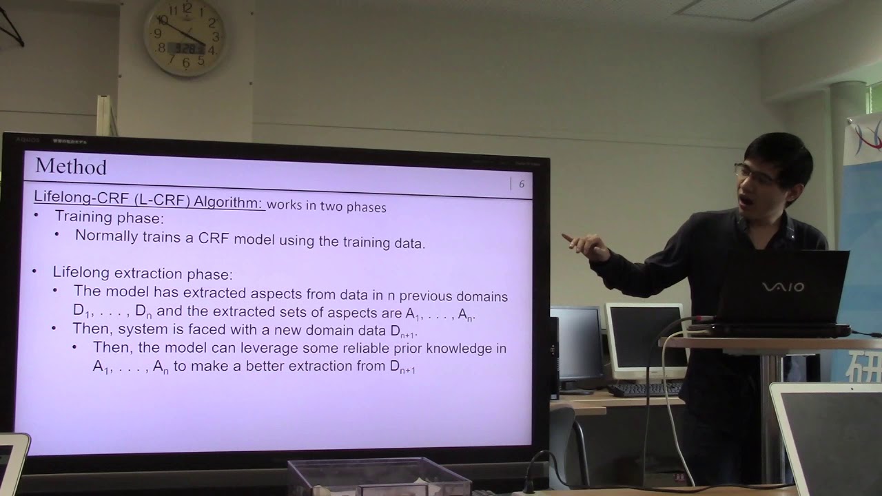 文献紹介／Lifelong Learning CRF for Supervised Aspect Extraction - YouTube