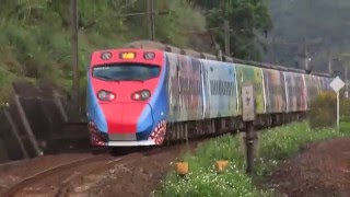 2016-4-5.從白天到黑夜,271次與282次彩繪普悠瑪列車(牡丹坡與牡丹北)