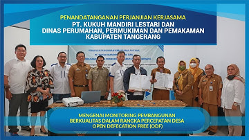 Penandatanganan Perjanjian Kerjasama Mengenai Monitoring Pembangunan Berkualitas