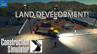 Construction Simulator Single Player Gameplay - New Contract - Land Development! #5