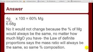 Law of Definite Composition