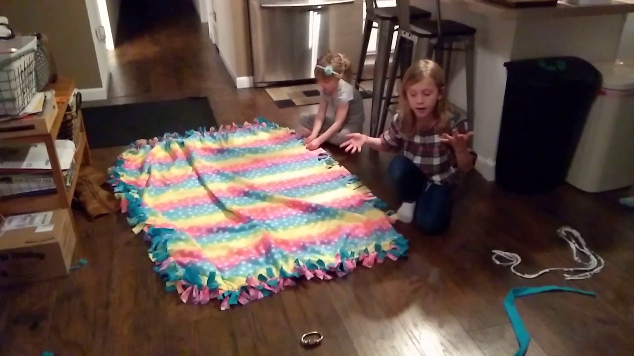 How to Make a Tie Blanket YouTube