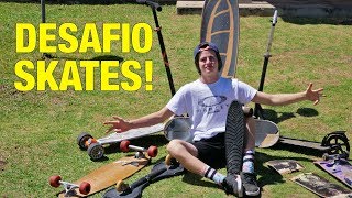 TENTEI ANDAR COM TODOS OS SKATES NA MINHA MINI RAMP!