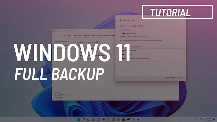 Windows 11: Create full backup to external USB drive and restore (Official)