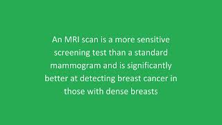 Dense breast MRI at GenesisCare